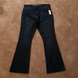 Old Navy micro flare mid rise jeans